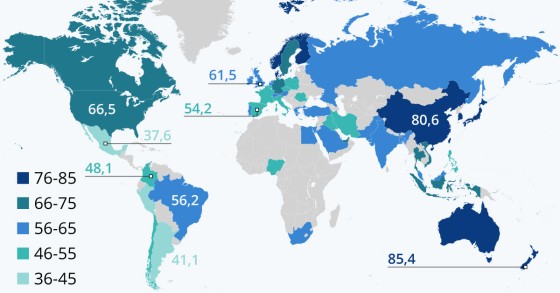 Os melhores e piores países para viver durante a pandemia são... (Portugal é 33º do ranking)