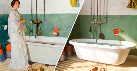 Design de interiores: 6 pinturas famosas de casas de banho na vida real que servem de inspiração