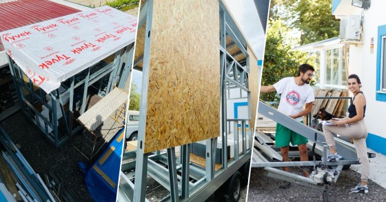 Construir uma minicasa sobre rodas