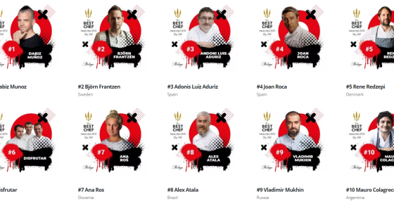 Os melhores chefs do mundo