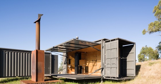 Casas feitas de contentores