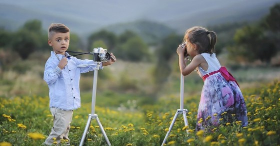 Crianças ao ar livre