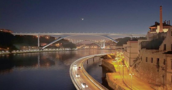 Construção de ponte sobre o Douro