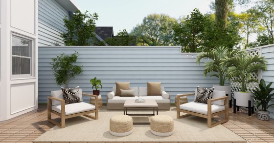 decorar terraços e jardins