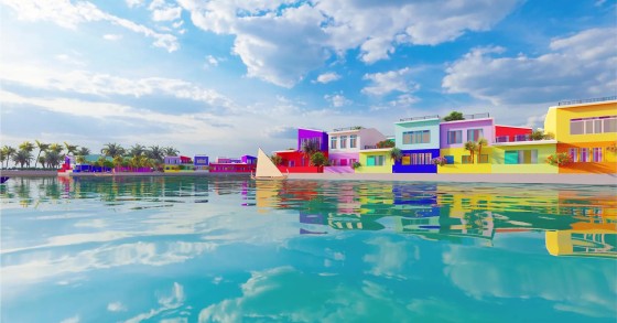 cidade flutuante Maldivas