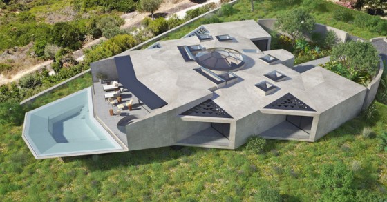 The Star Wars house under construction in the Algarve