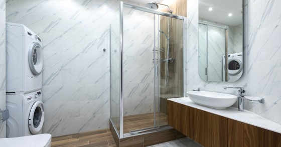 limpar a cabine de duche