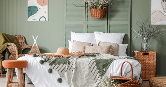 pintar as paredes do quarto