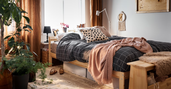 arrumação para o quarto