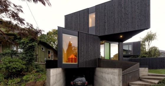Esta incrível casa pré-fabricada de design foi instalada num único dia