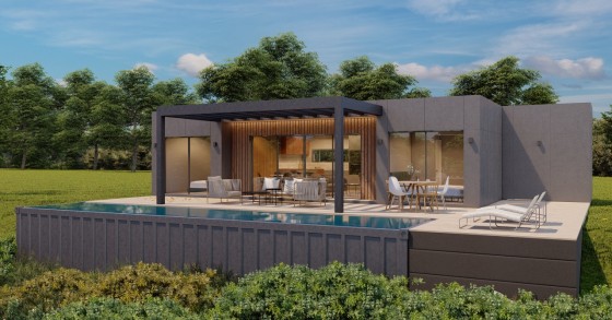 Moradia com contentores, design por JJ Containers