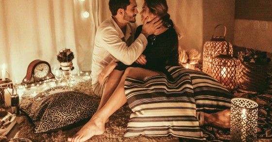 programa romântico para o Dia de São Valentim