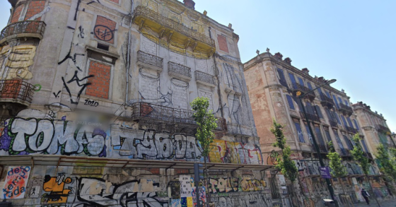 Edifícios dos grafitti em Lisboa