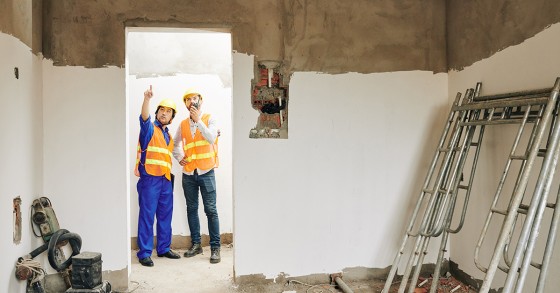 Obras em casa arrendada