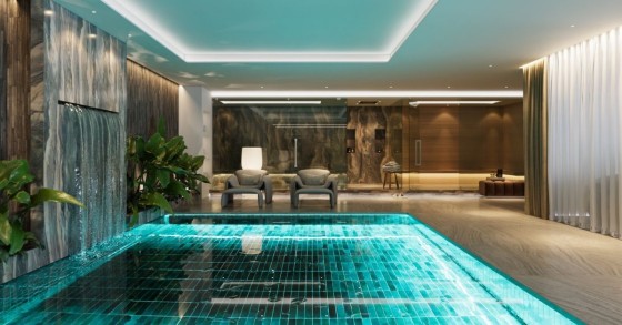 Casa con piscina climatizada