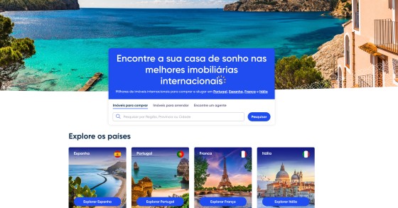 Portal imobiliário Kyero