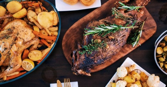 Traditional Portuguese Christmas dinner