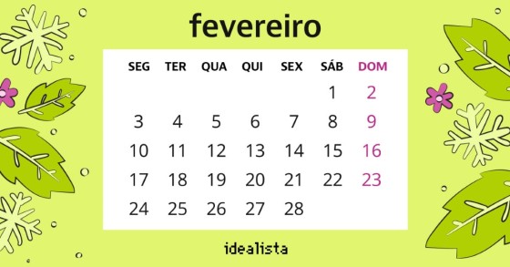 Mês de fevereiro