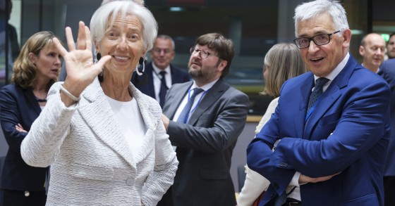 Christine Lagarde e Piero Cipollone (BCE)