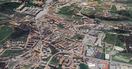 Vista aérea de Mafra