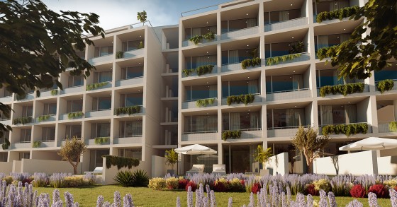 bloco de apartamentos