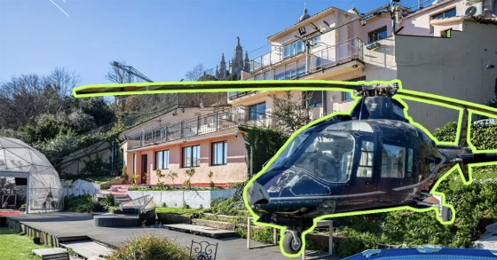Barcelona tiene nueva casa viral: está en venta por 1,1 millones y tiene un helicóptero aparcado en su jardín
