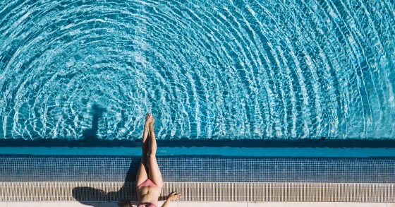 Obras na piscina