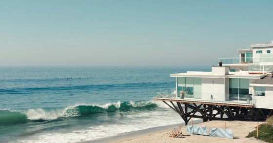 casa junto à praia