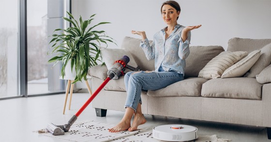 Aspirador ou vassoura elétrica