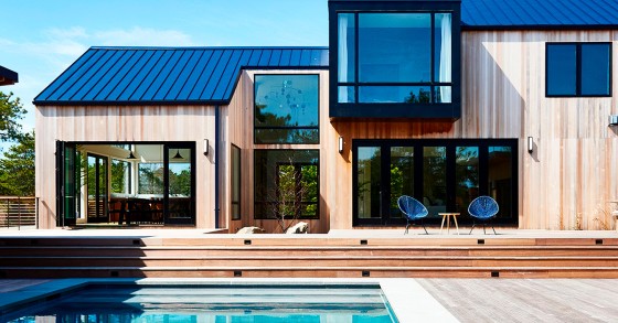 Casas pré-fabricadas com piscina