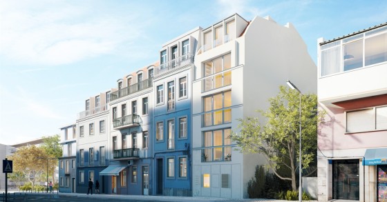 Edifício novo nas Amoreiras