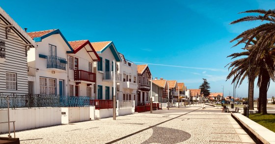 Casas na Costa Nova, em Aveiro