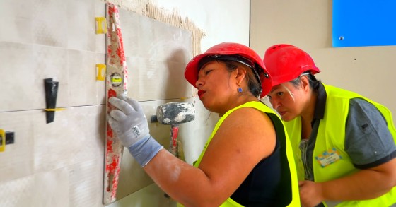 mulheres na construção