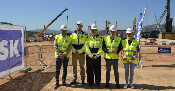 Colocação da primeira pedra do novo centro logístico da JYSK