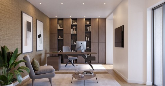 Casas novas com escritório