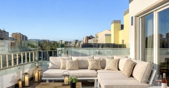 Casas com terraços panorâmicos