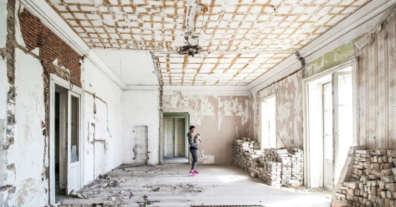 reconstrução de casas