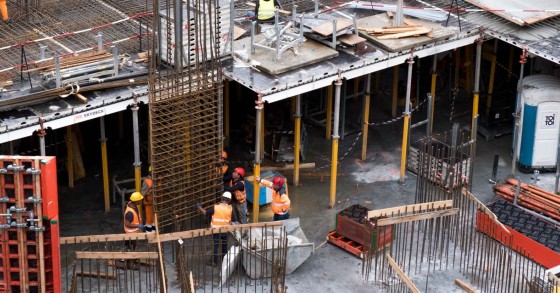 Mão de obra na construção