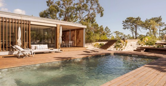 Casas de luxo junto ao mar