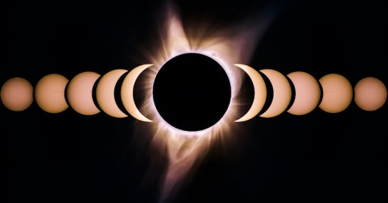 fases de um eclipse