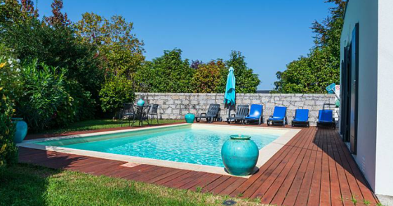 Casa de ferias com jardim