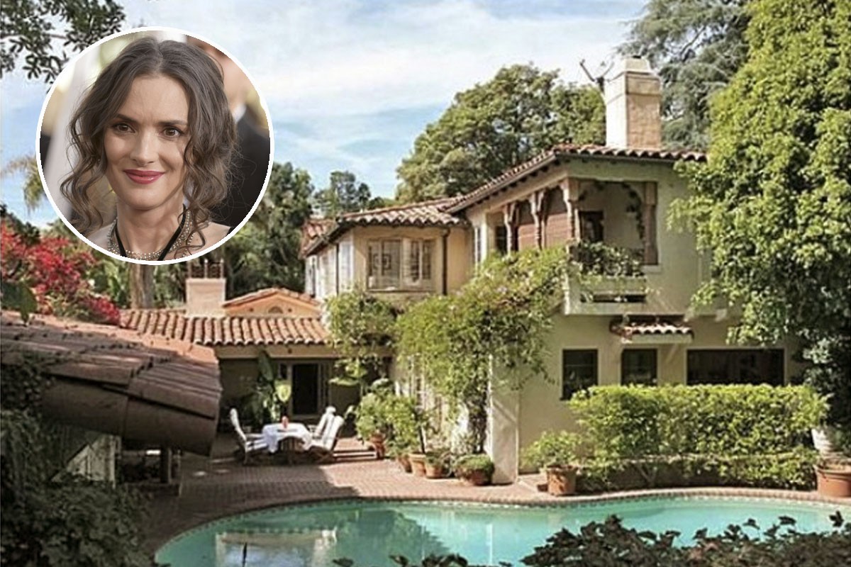 Casas de famosos: "villa espanhola" de Winona Ryder à venda por 2,9 milhões 