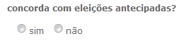 inquérito: concorda com eleições antecipadas?