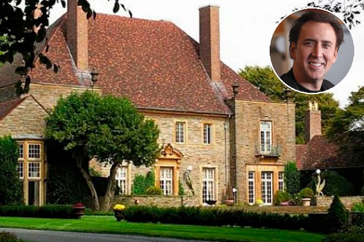 Casas de famosos: Nicolas Cage perde 6,5 milhões com a venda da sua mansão em Rhode Island 
