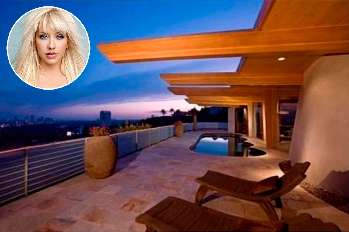 Casas de famosos: Christina Aguilera vende a sua casa em Los Angeles com desconto de 42%