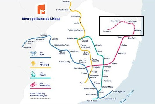 radiografia do dia: a rede de metro de lisboa, que chegará ao aeroporto no próximo ano