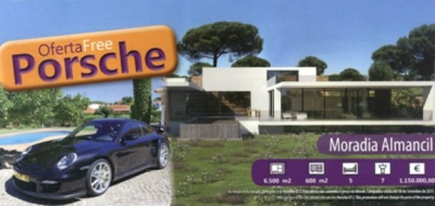 imobiliária sortami está a oferecer um porsche na compra de uma moradia imobiliária oferece um porsche a quem comprar uma casa no algarve