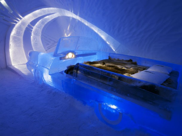 um dos quartos do "ice hotel" Icehotel2