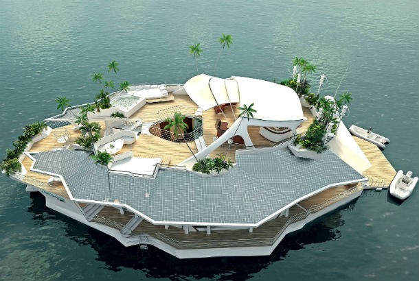 o preço de venda deste modelo barco/casa rondará os 3,6 milhões de euros orsos island: viver numa casa flutuante em alto mar