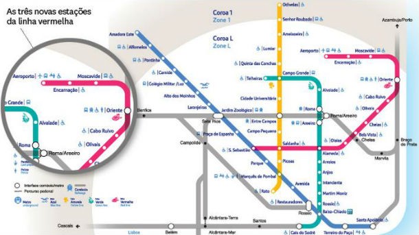 fonte: dinheiro vivo radiografia do dia: as três novas estações da linha vermelha do metro de lisboa